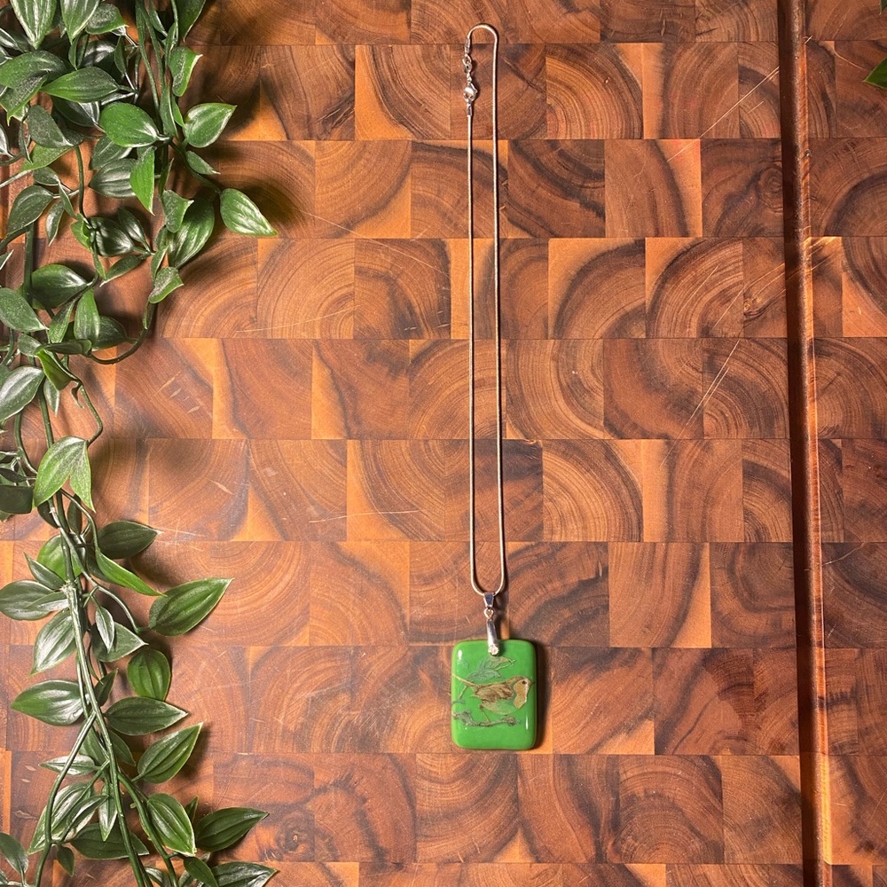Handmade fused glass Necklace